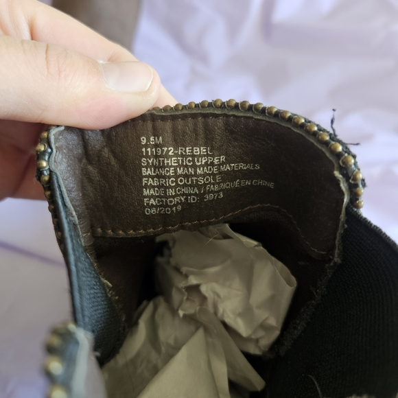 Rebels Black and Brown Ankle Boots - Picture 6 of 6